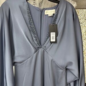 Sachin + Babi Slate Blue Long Sleeve Dress